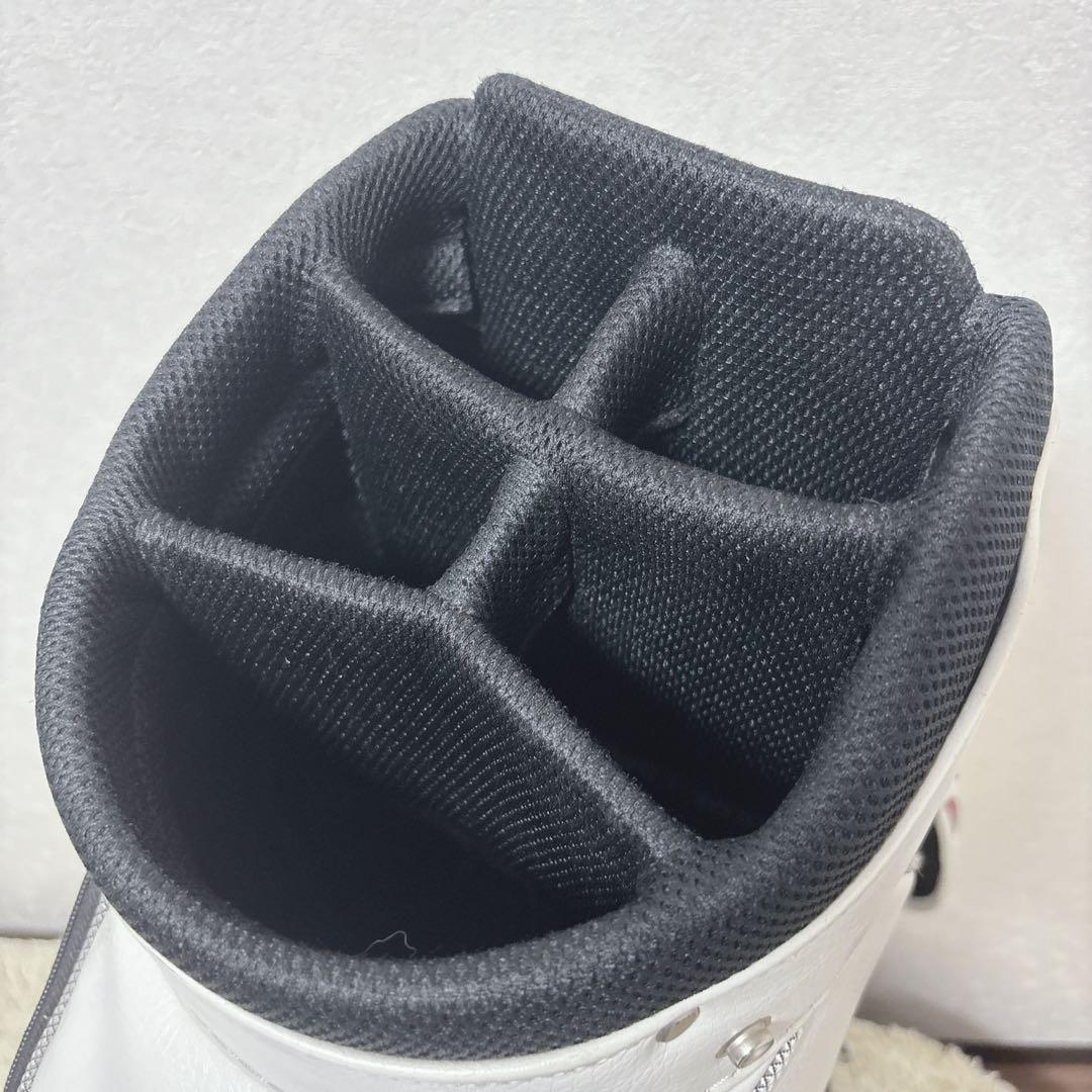 【美品】 オークリー キャディバッグ カート式 8分割 レザー・エナメル仕様