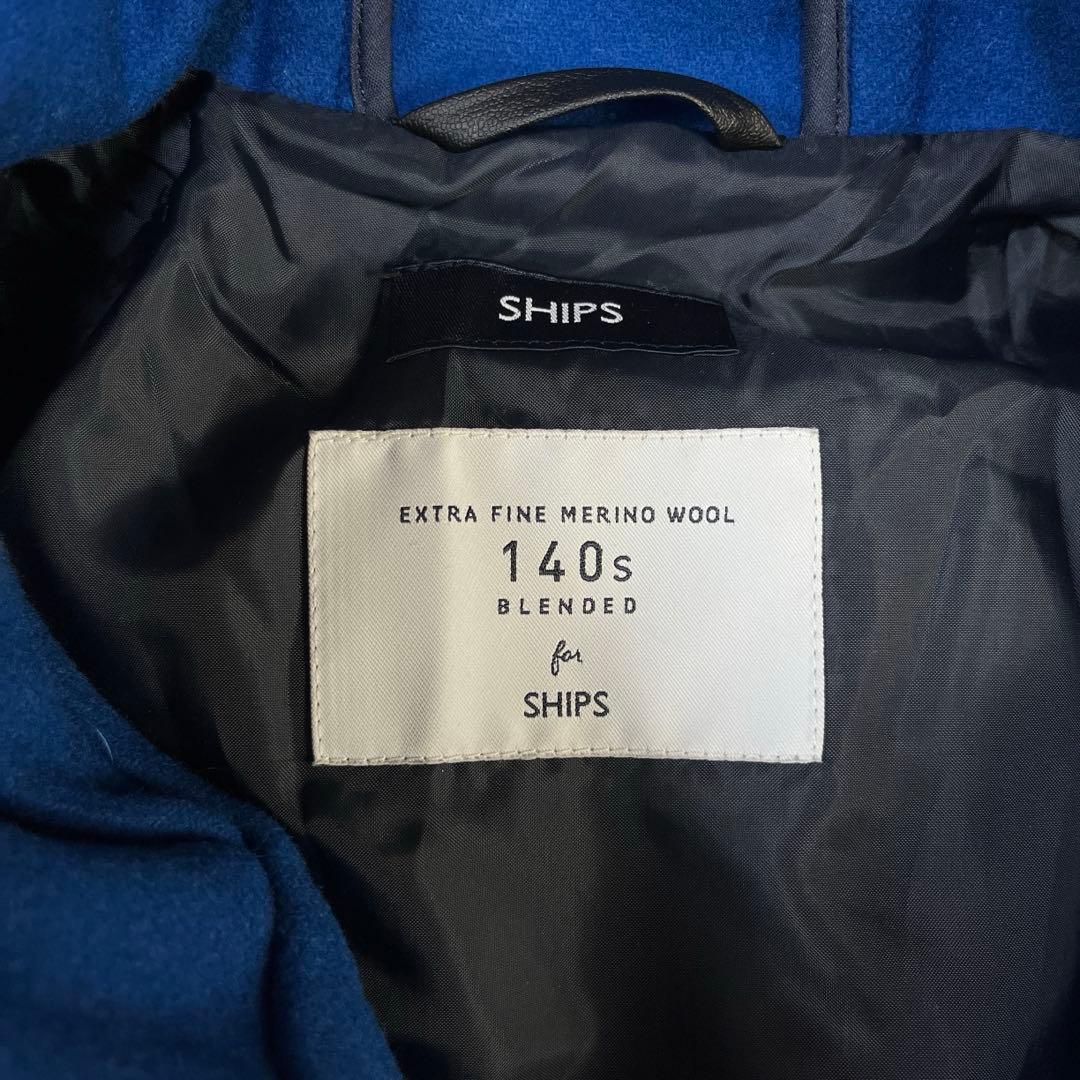 極美品♪SHIPS スーパー140'S ダッフルコート メリノウール メンズS
