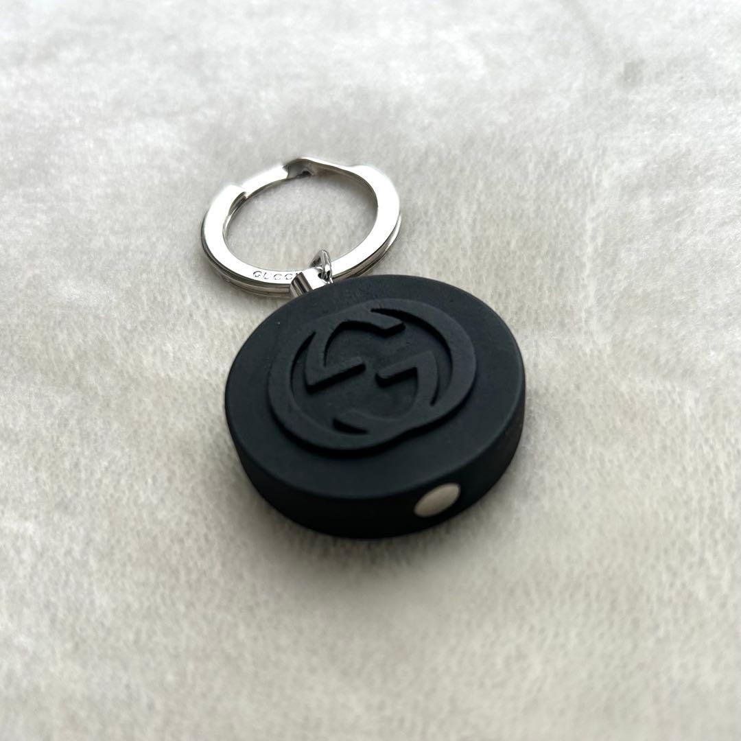 美品 GUCCI グッチ キーリング キーホルダー 黒