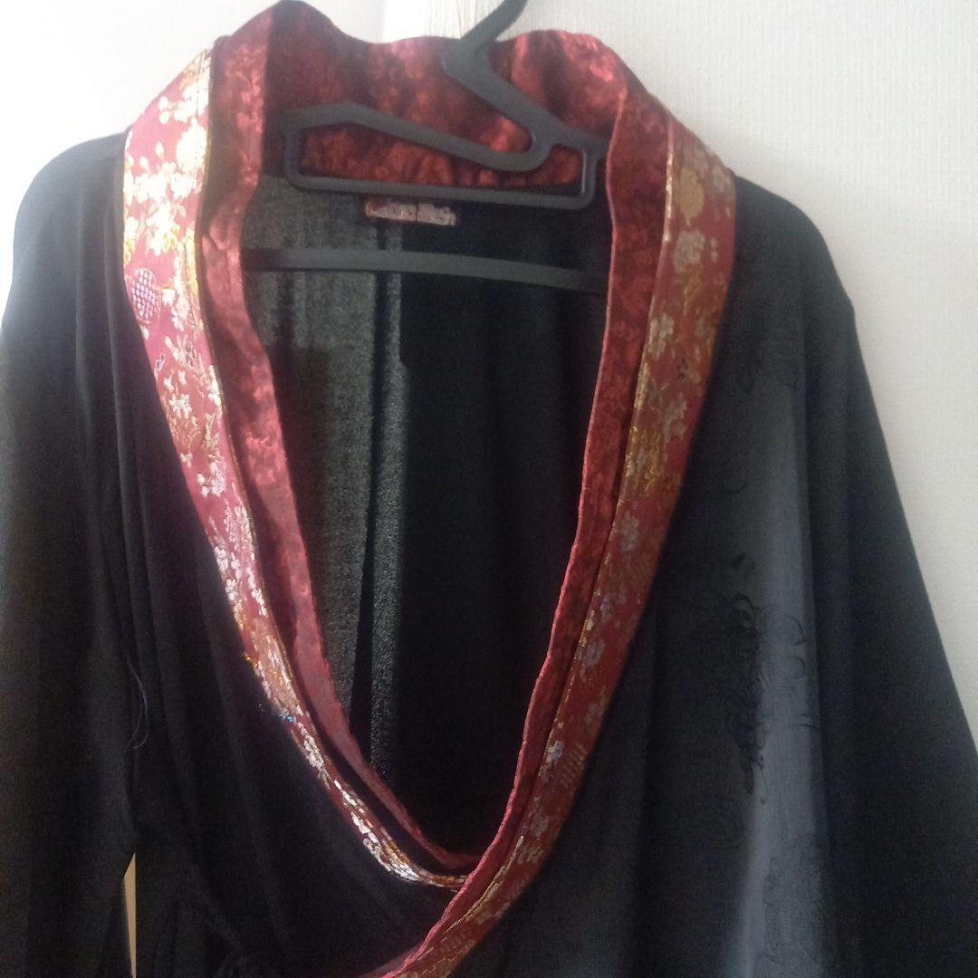 『新年特別価格！』和風コスプレ衣装 黒と赤のフレアスリーブ