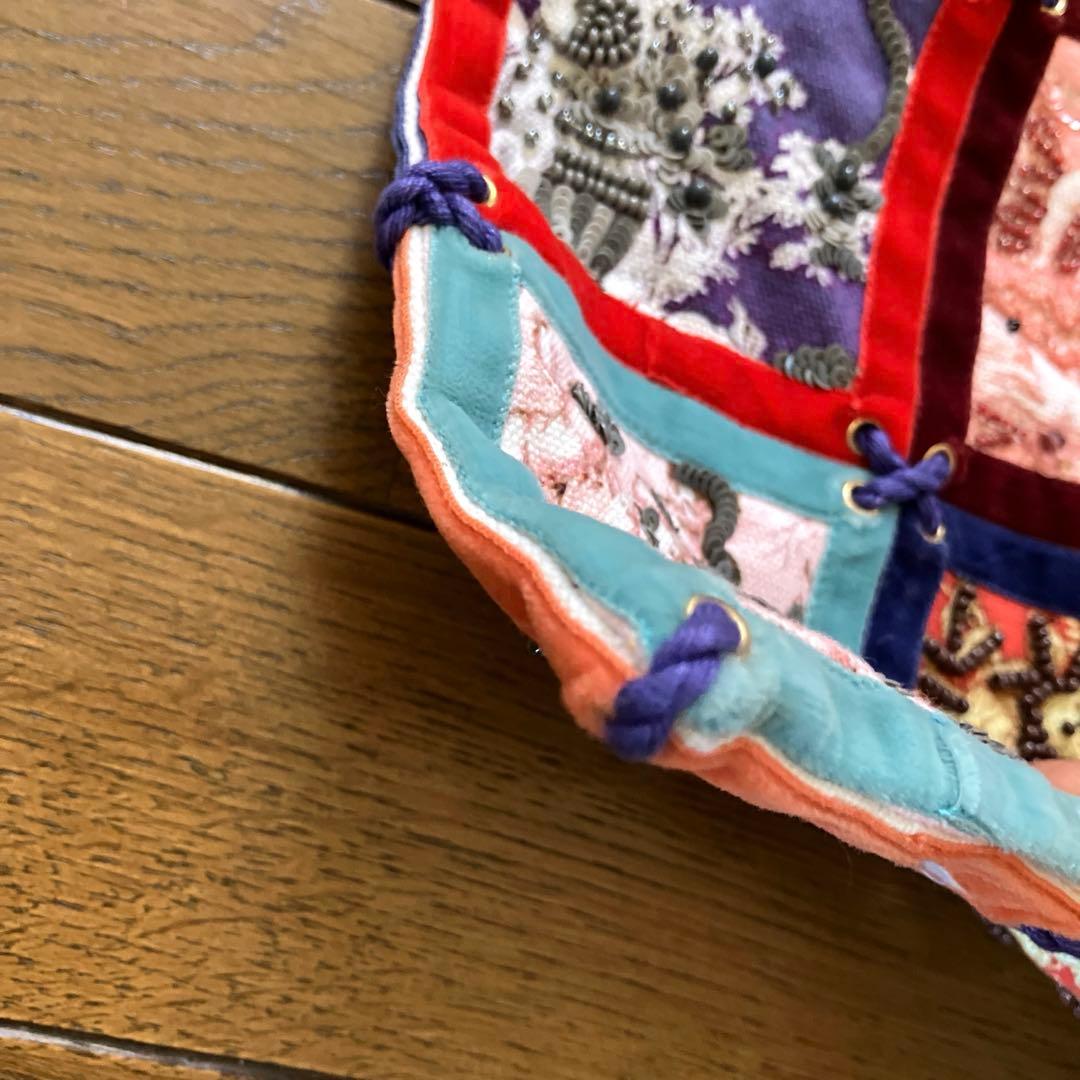 B*い様 新品★JAMIN PUECH★パッチワーク　バッグ　2way ビーズ