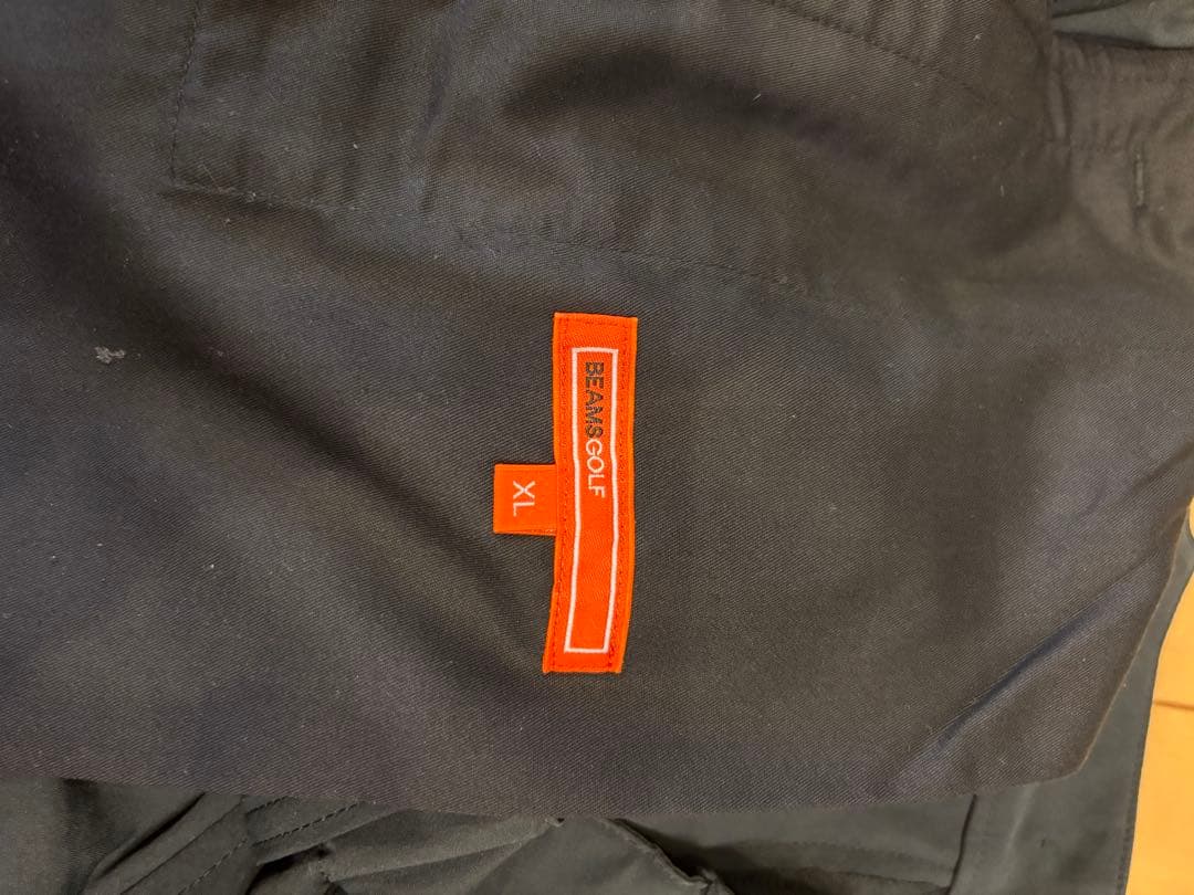 BEAMS GOLF 黒パンツ ウエストゴム