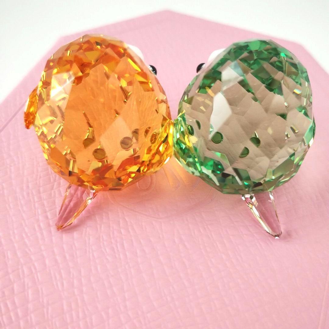 【新品未使用】 スワロフスキー 鳥 インコ ラブバード 希少♥