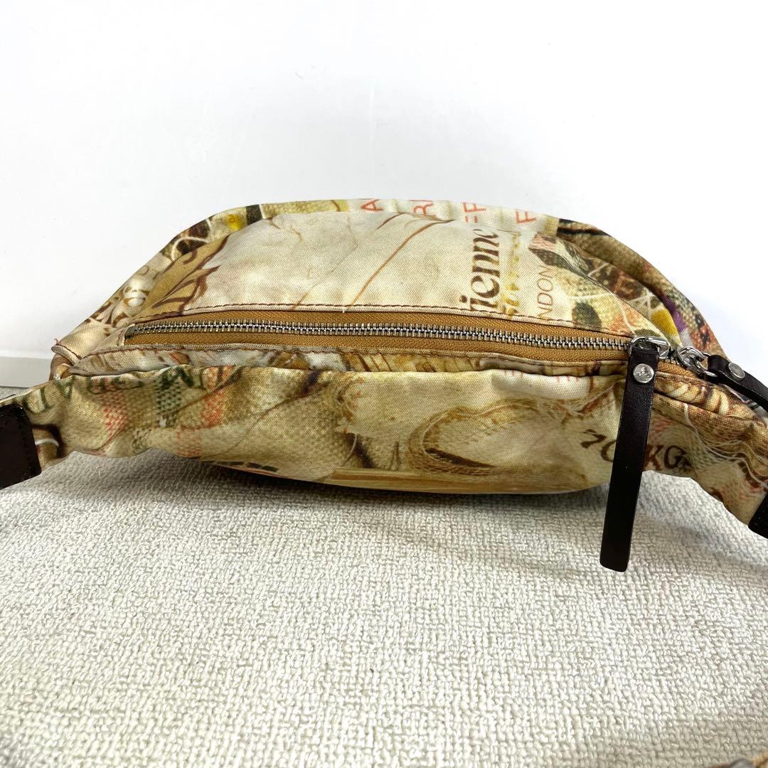 ヴィヴィアンウエストウッド ウエストバッグ/ボディバッグ キャンバス オーブ