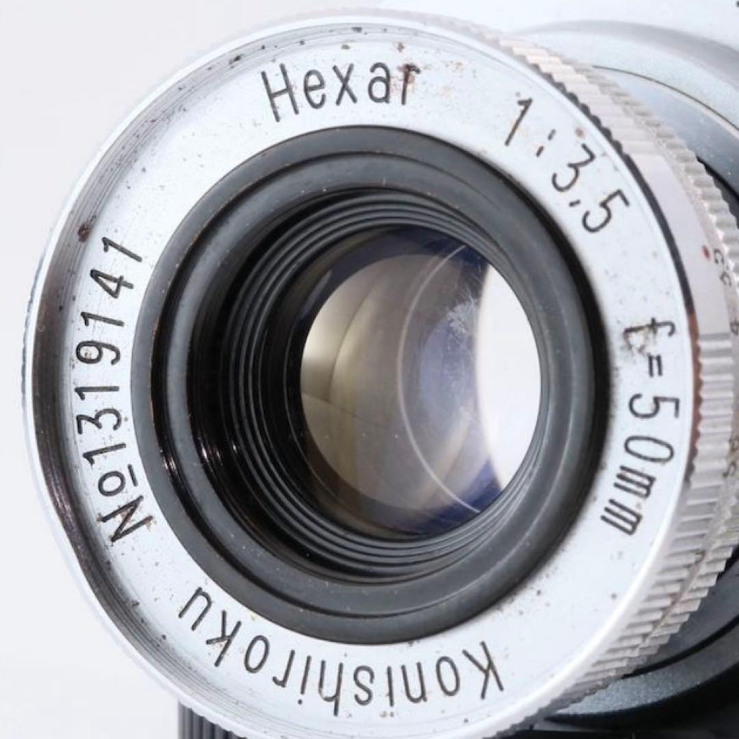 小西六 ヘキサー 50mm F3.5 沈胴レンズ（Mマウント変換アダプター付き）