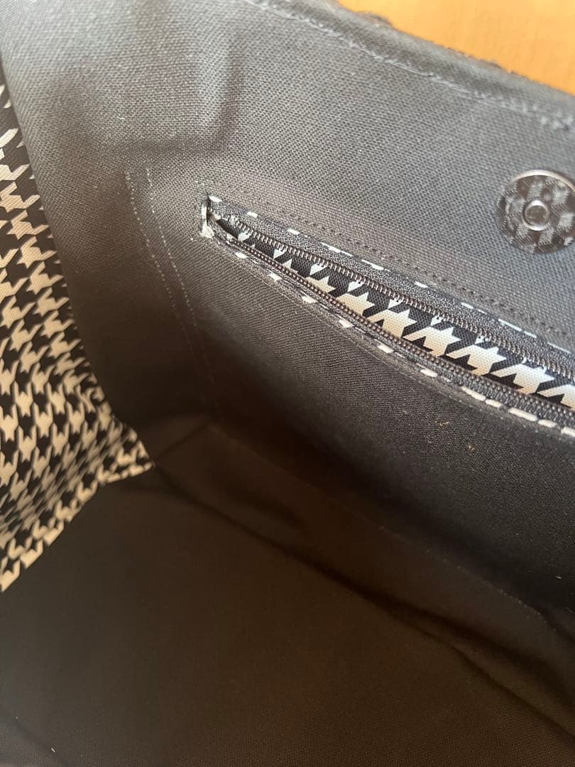 のびしろ応援【ジョリーフルール】もふもふ　チューリップバック　M パンダブラック