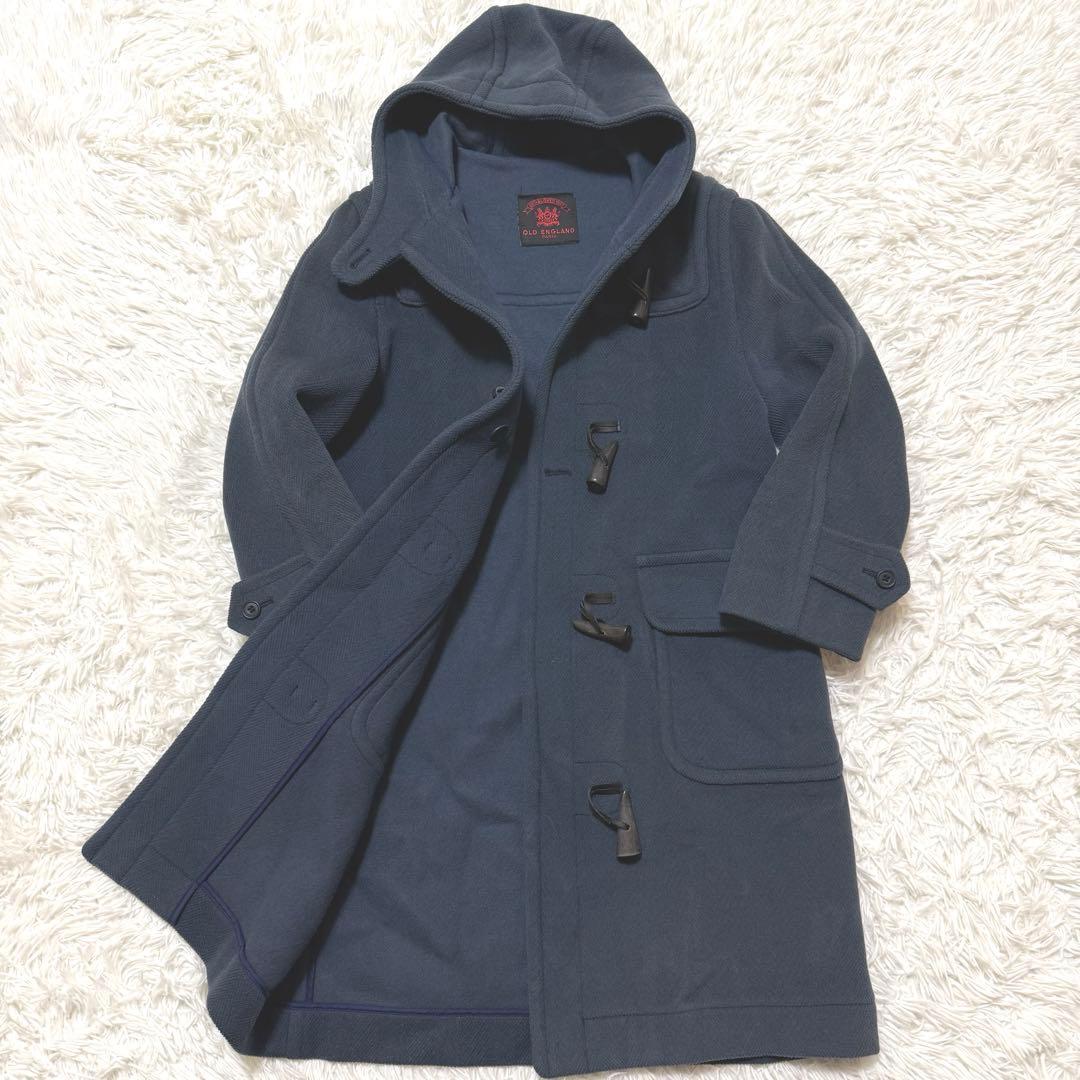 【希少カラー】OLD ENGLAND ダッフルコート　ウール　ヘリンボーン