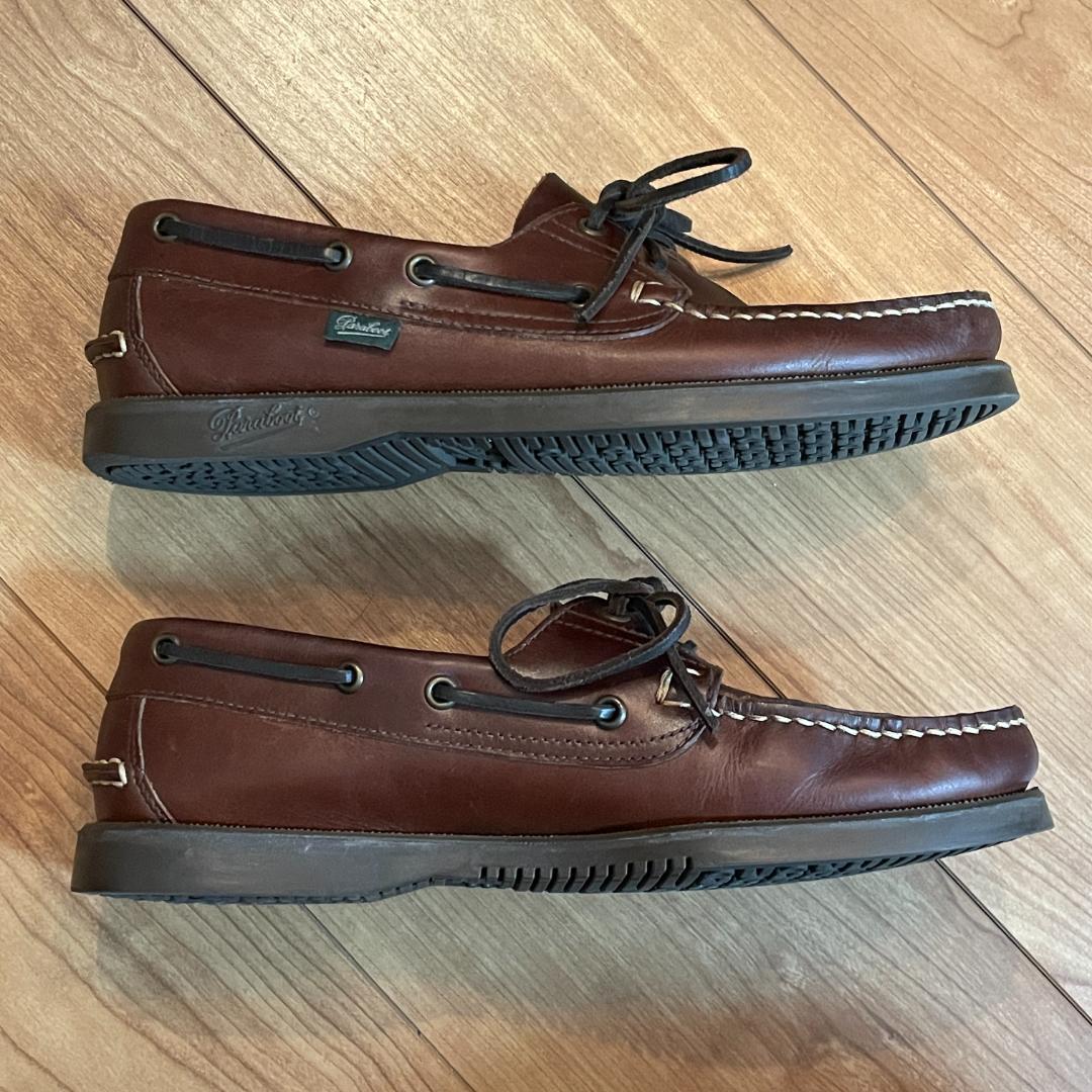 中古　パラブーツ　6 バース ブラウン　アメリカ Paraboot　0720