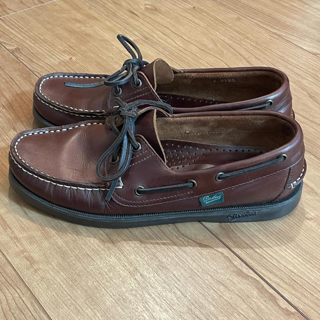 中古　パラブーツ　6 バース ブラウン　アメリカ Paraboot　0720