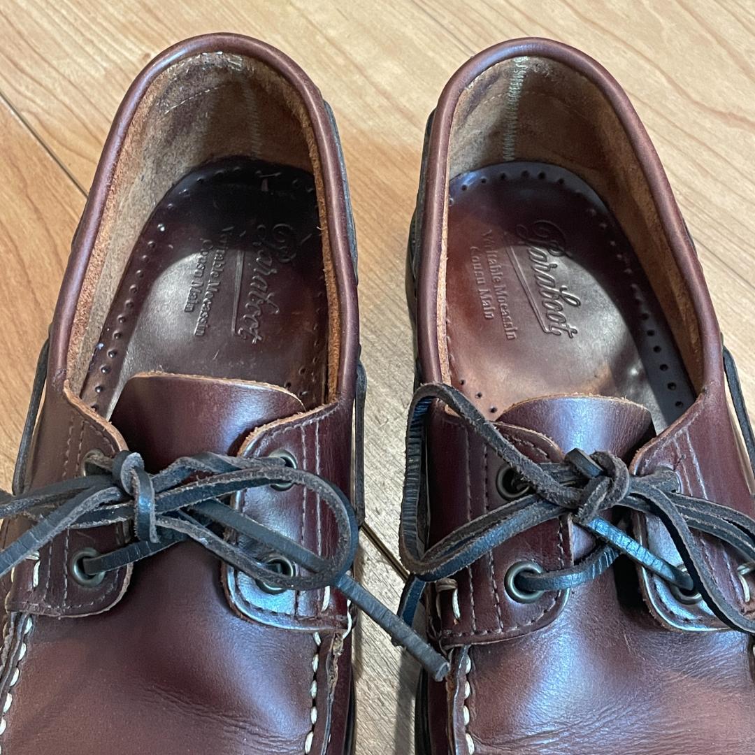 中古　パラブーツ　6 バース ブラウン　アメリカ Paraboot　0720