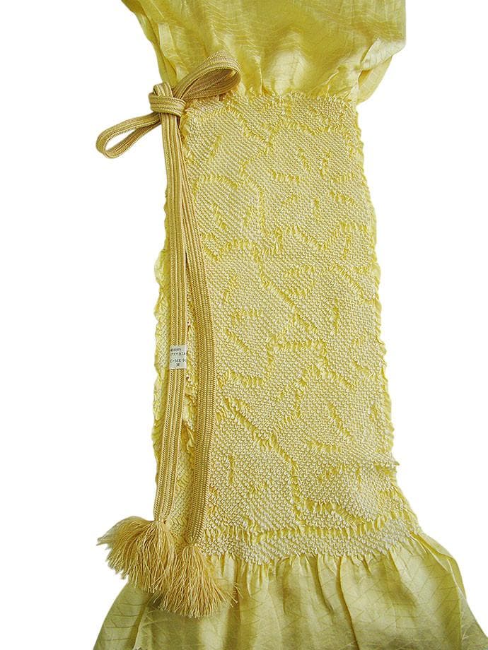 極上縮緬地 附下げ・訪問着＆袋帯・帯〆・帯揚げセット（正絹）未使用 HH2265