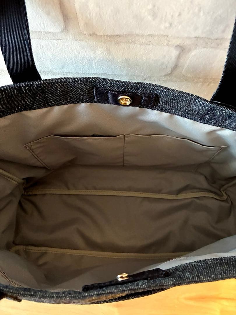 新品☆Lexus トートバッグ デニムブルー&ブラック☆牛革☆レクサスオーナー