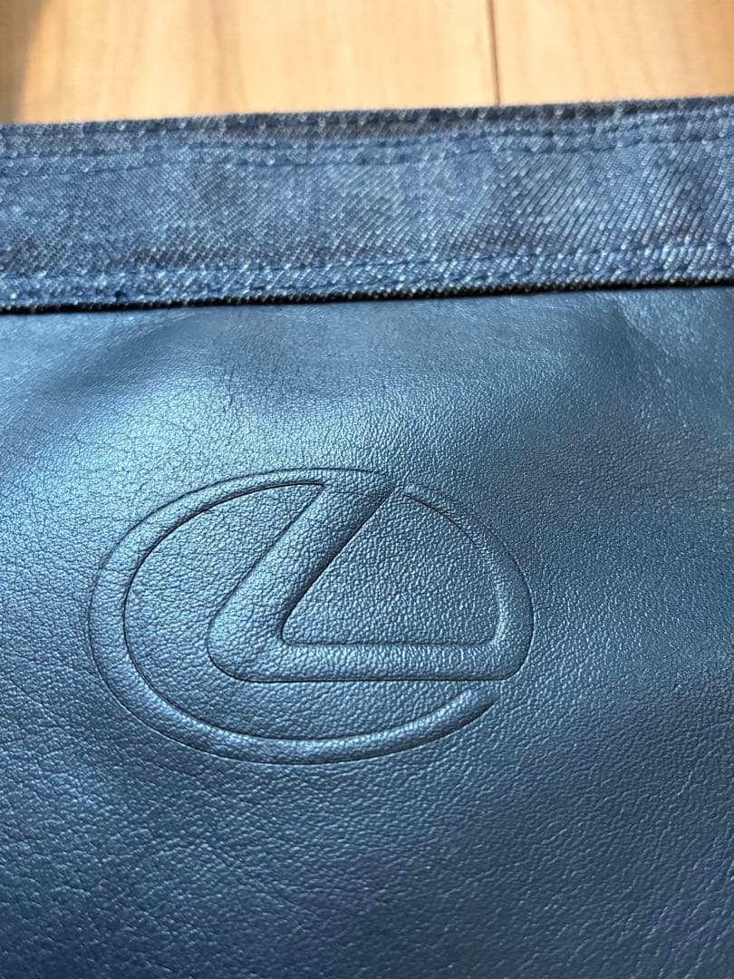 新品☆Lexus トートバッグ デニムブルー&ブラック☆牛革☆レクサスオーナー