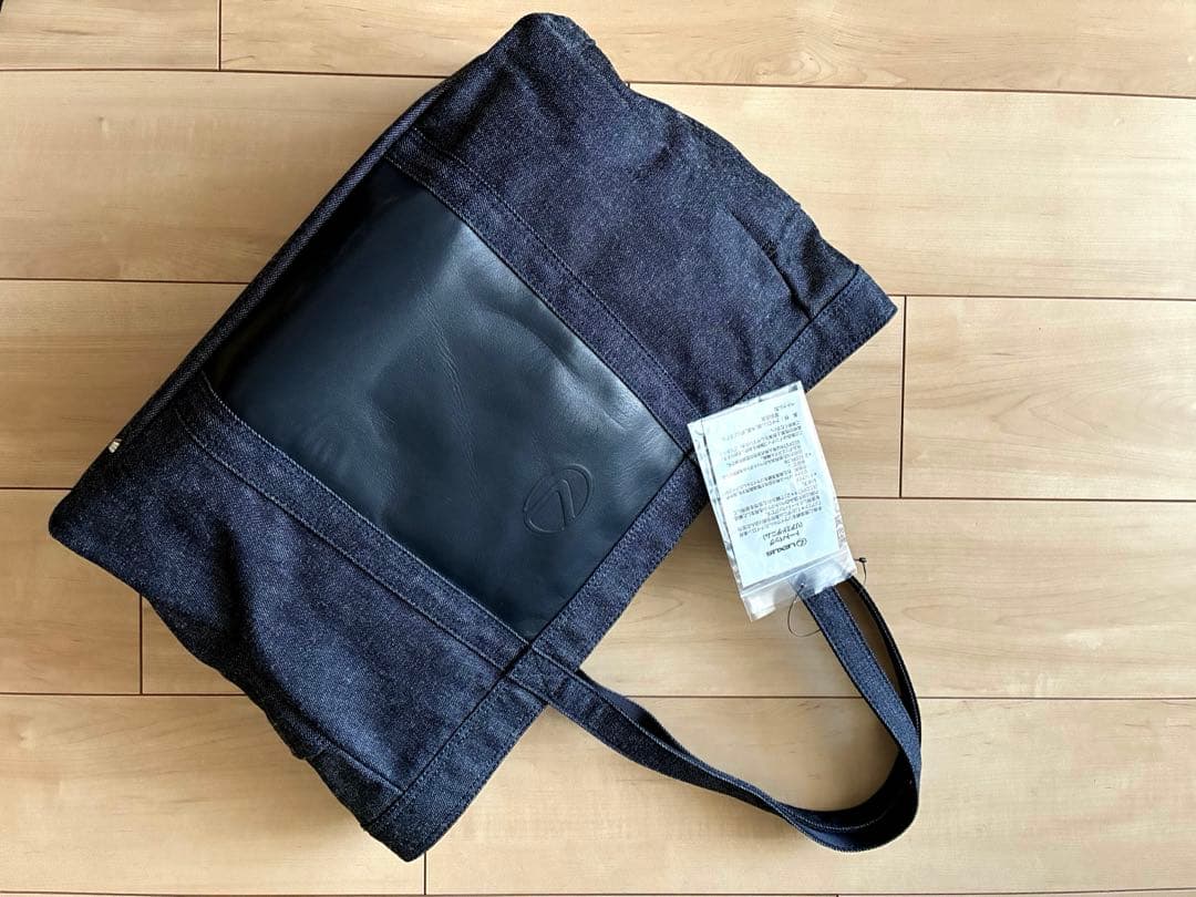 新品☆Lexus トートバッグ デニムブルー&ブラック☆牛革☆レクサスオーナー