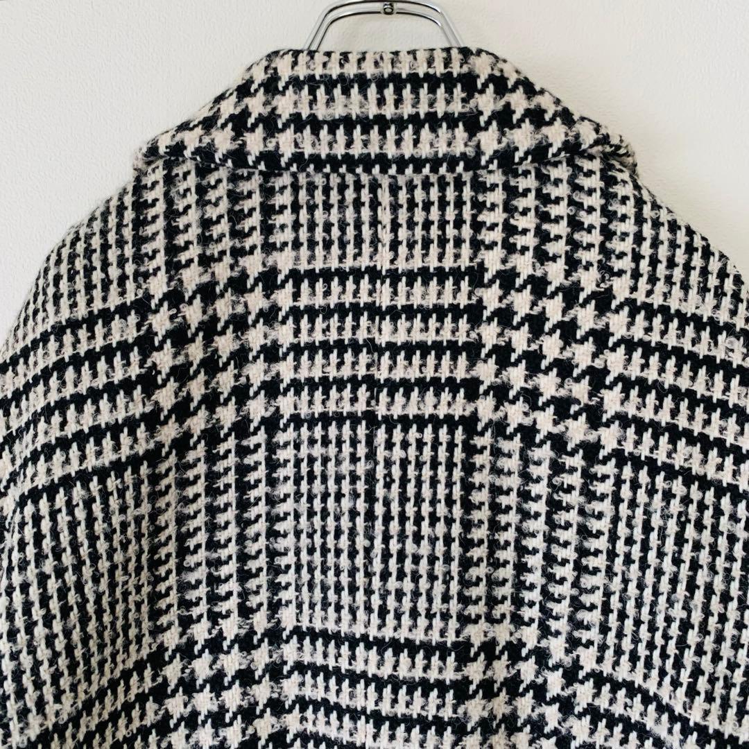 美品✨ユナイテッドアローズ ウール アルパカ チェック柄 コート 日本製 L