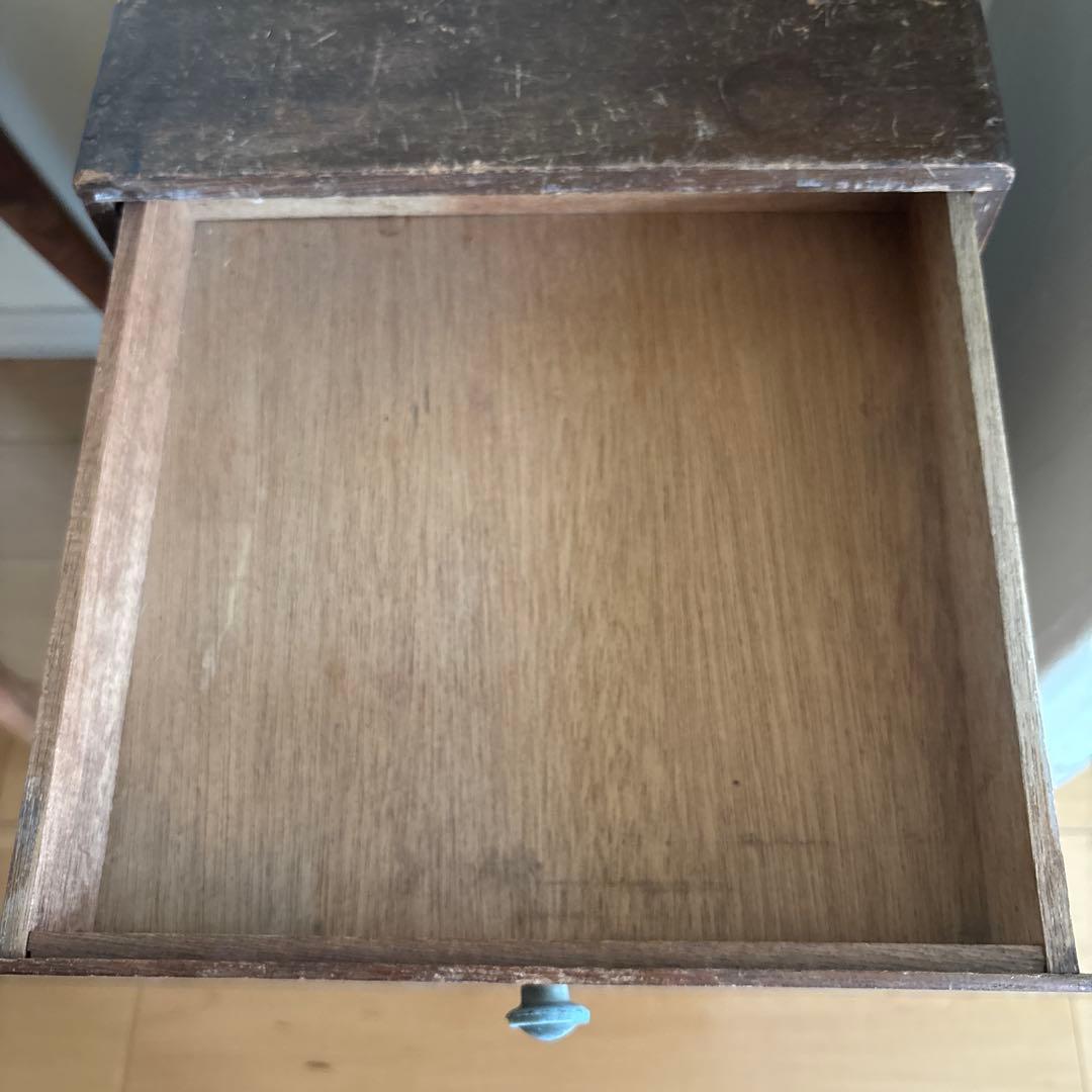 アンティーク　引き出し7段 小物入れ 古道具 木製 昭和　レトロ