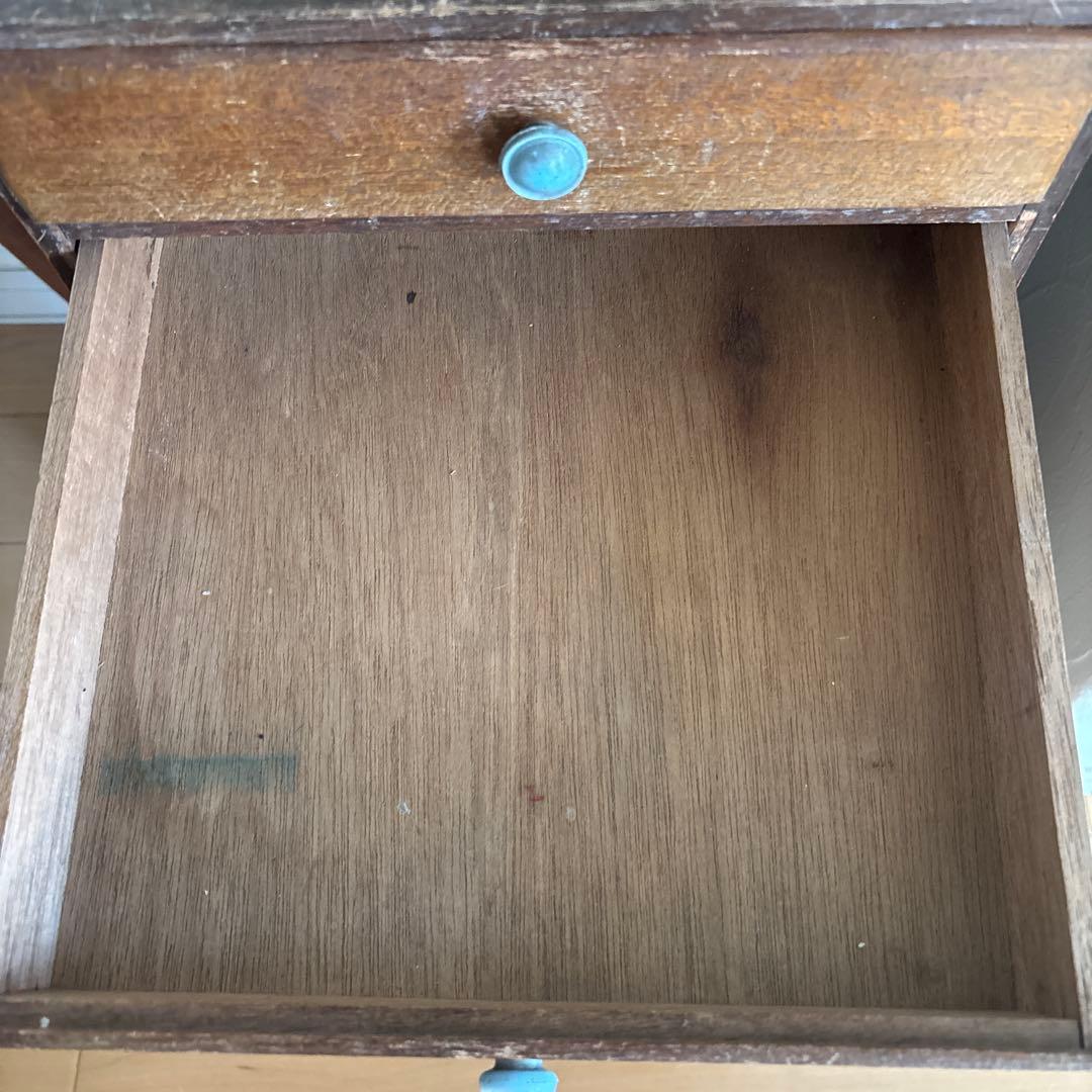 アンティーク　引き出し7段 小物入れ 古道具 木製 昭和　レトロ