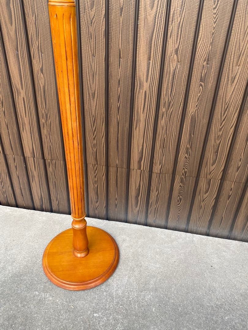 木製コートラック　ポールハンガー