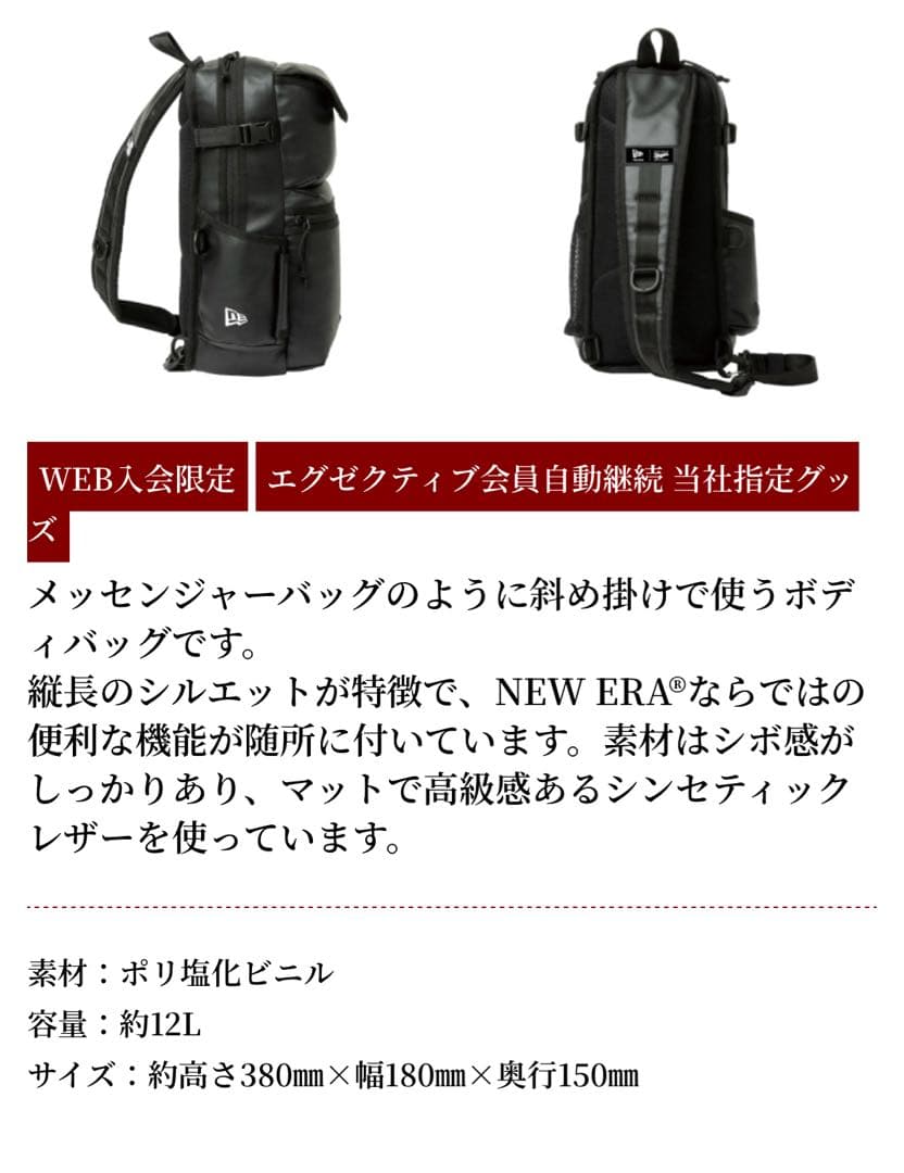 中日ドラゴンズ Dragons×NEW ERA® ボディバッグ　6点セット