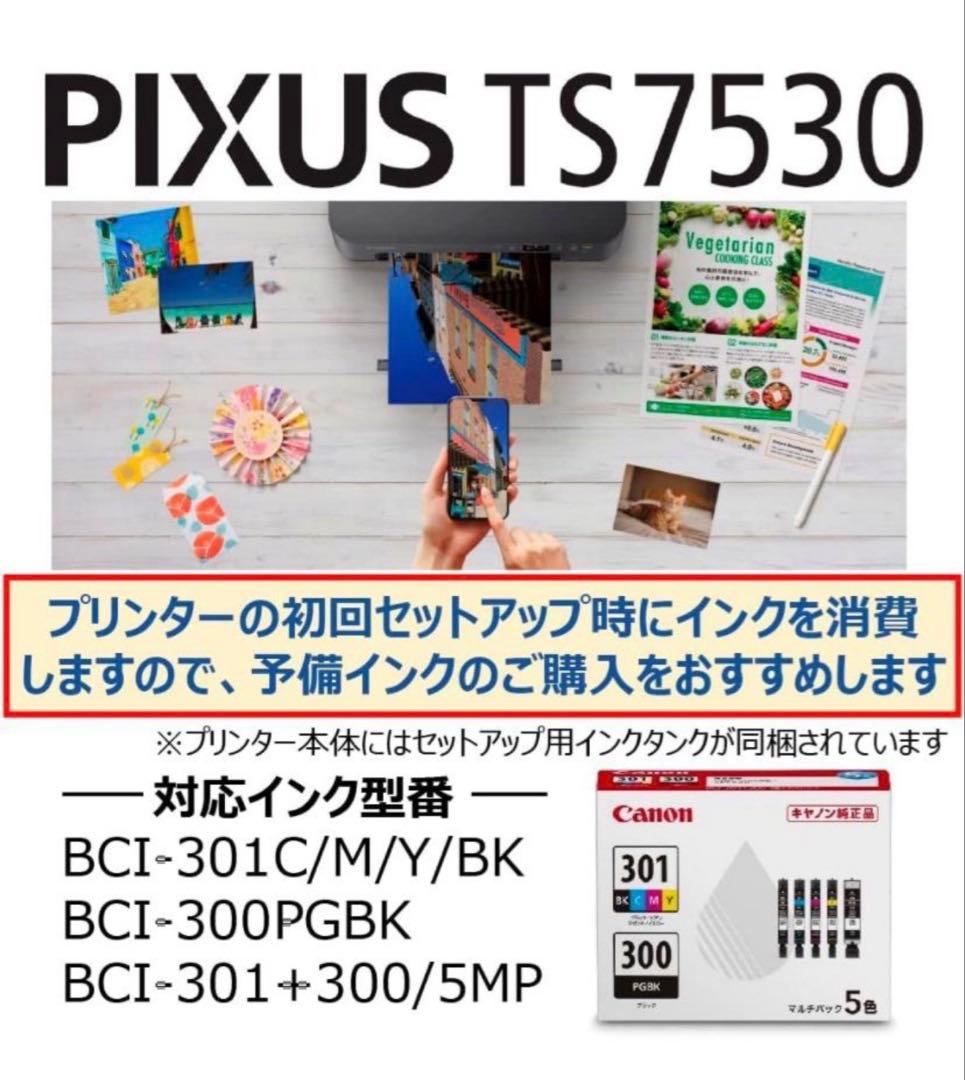 CANON PIXUS TS7530 ✨ 印刷用紙 179枚✨