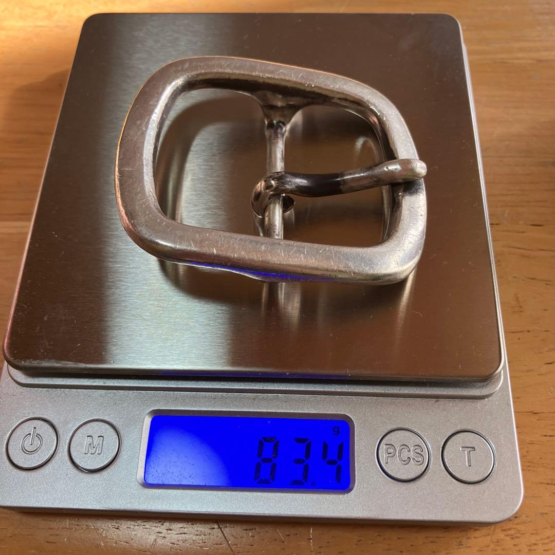 レザーベルト　シルバーバックル