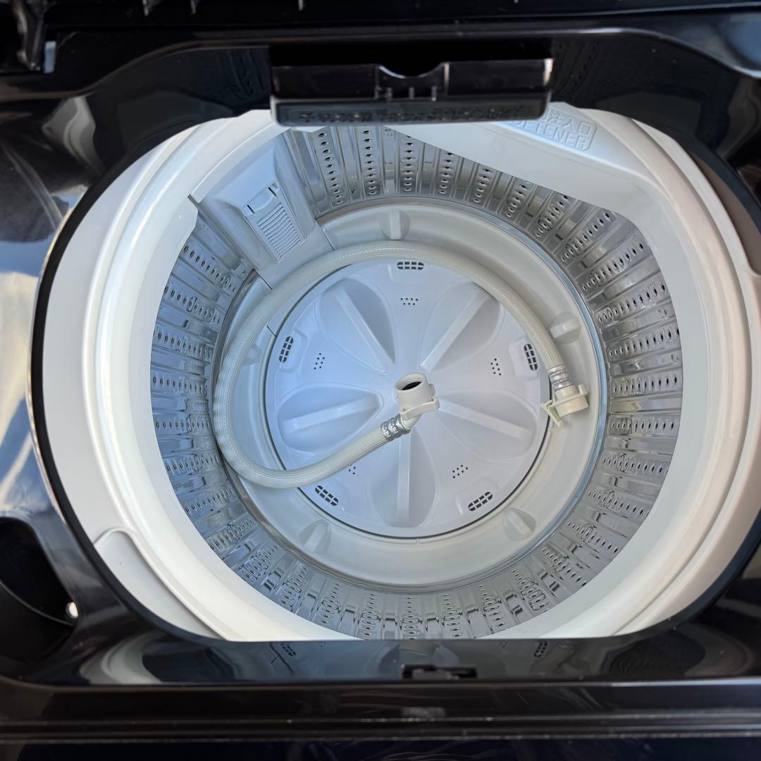 C7317★2024年製美品★ハイアール冷蔵庫ヤマダ洗濯機ブラック黒　家電セット