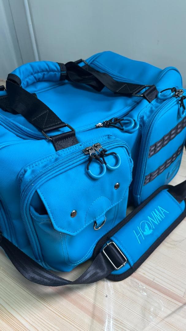 【最終価格】HONMAゴルフ キャディバッグ ９型　ボストンバックセット　ブルー