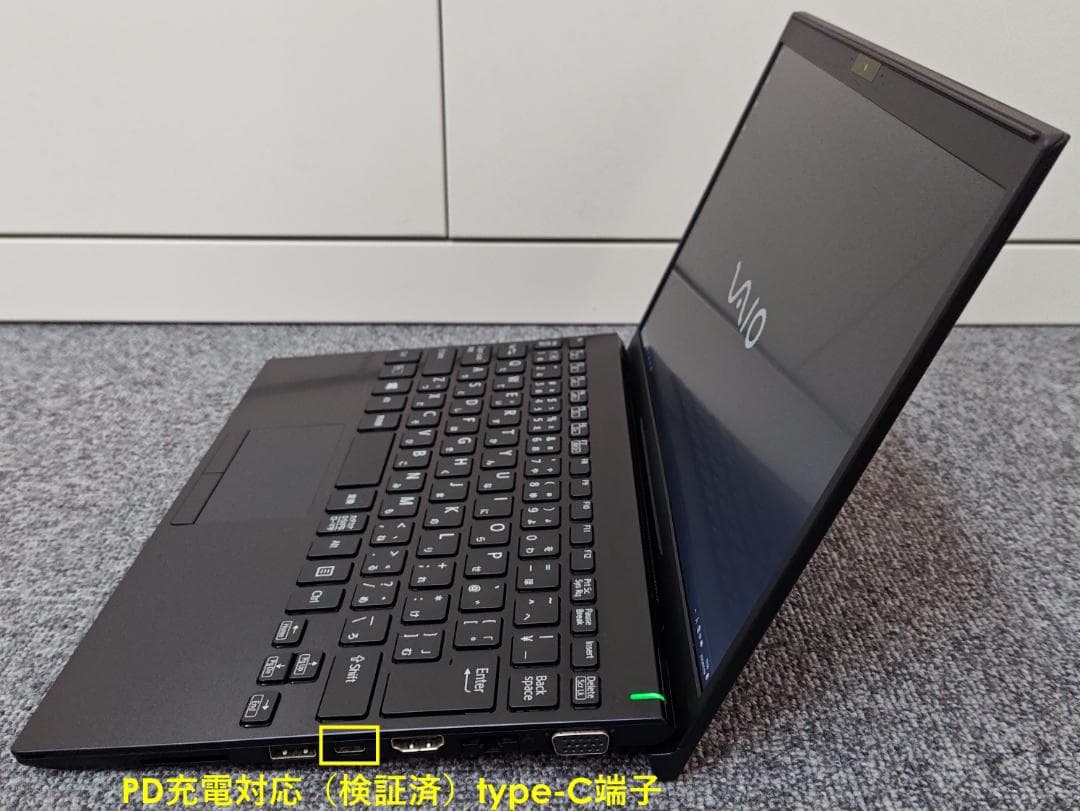 ★交渉成立済★超美品VAIOSX12 core i7 10th SSD 16GB