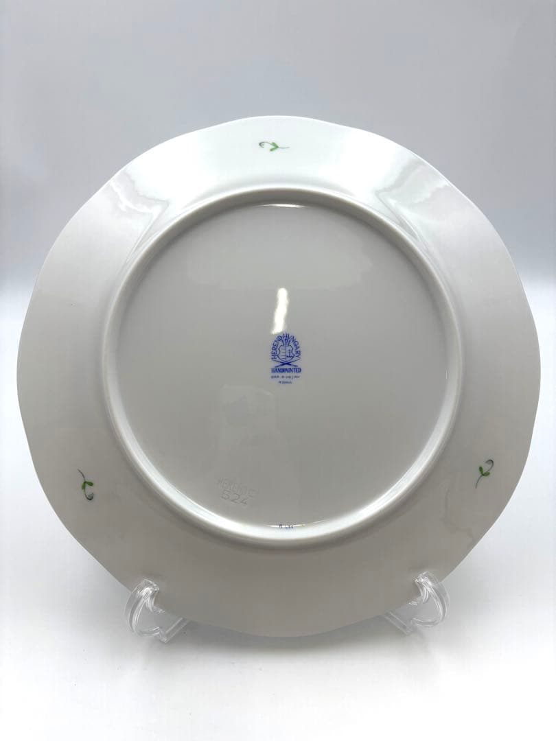 希少　ヘレンド　アポニーグリーン 25cm ディナープレート　5枚セット