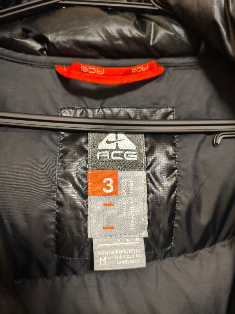 Nike ACG 00s ダウンジャケット 黒　M 800フィル