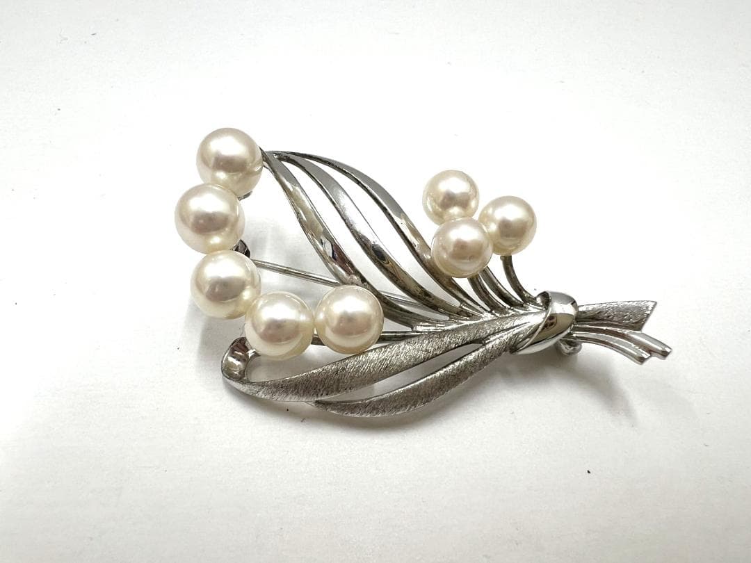 ミキモト MIKIMOTO パールブローチ ケース付き