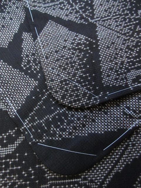 新古品！純泥染＊７マルキ＊本場奄美大島紬＊祝義満＊高級＊着物＊１６４ｃｍ＊裄６８