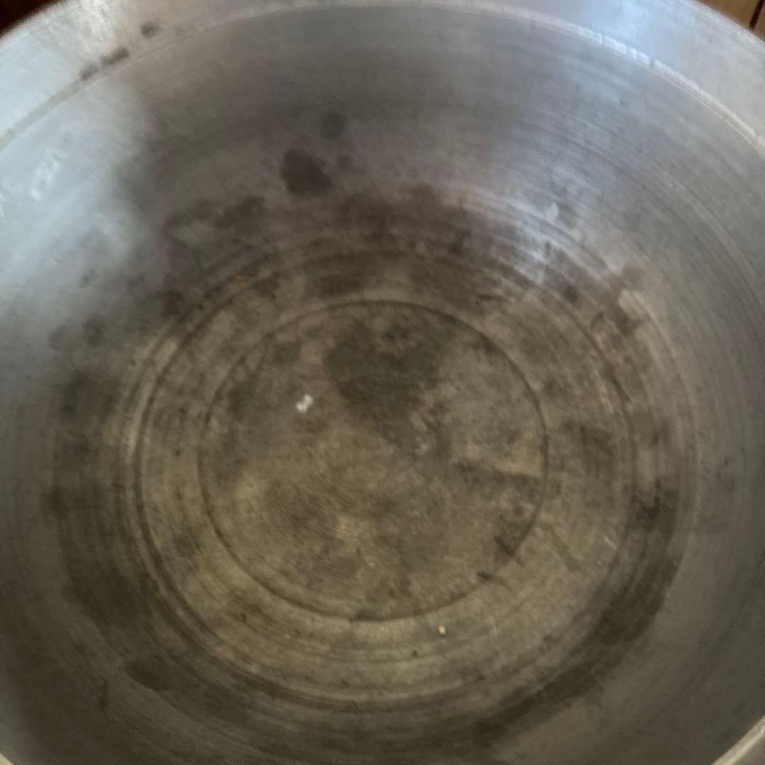 昭和レトロ 羽釜 アルミ製 大釜 アンティーク 古道具 植木鉢 ビオトープ