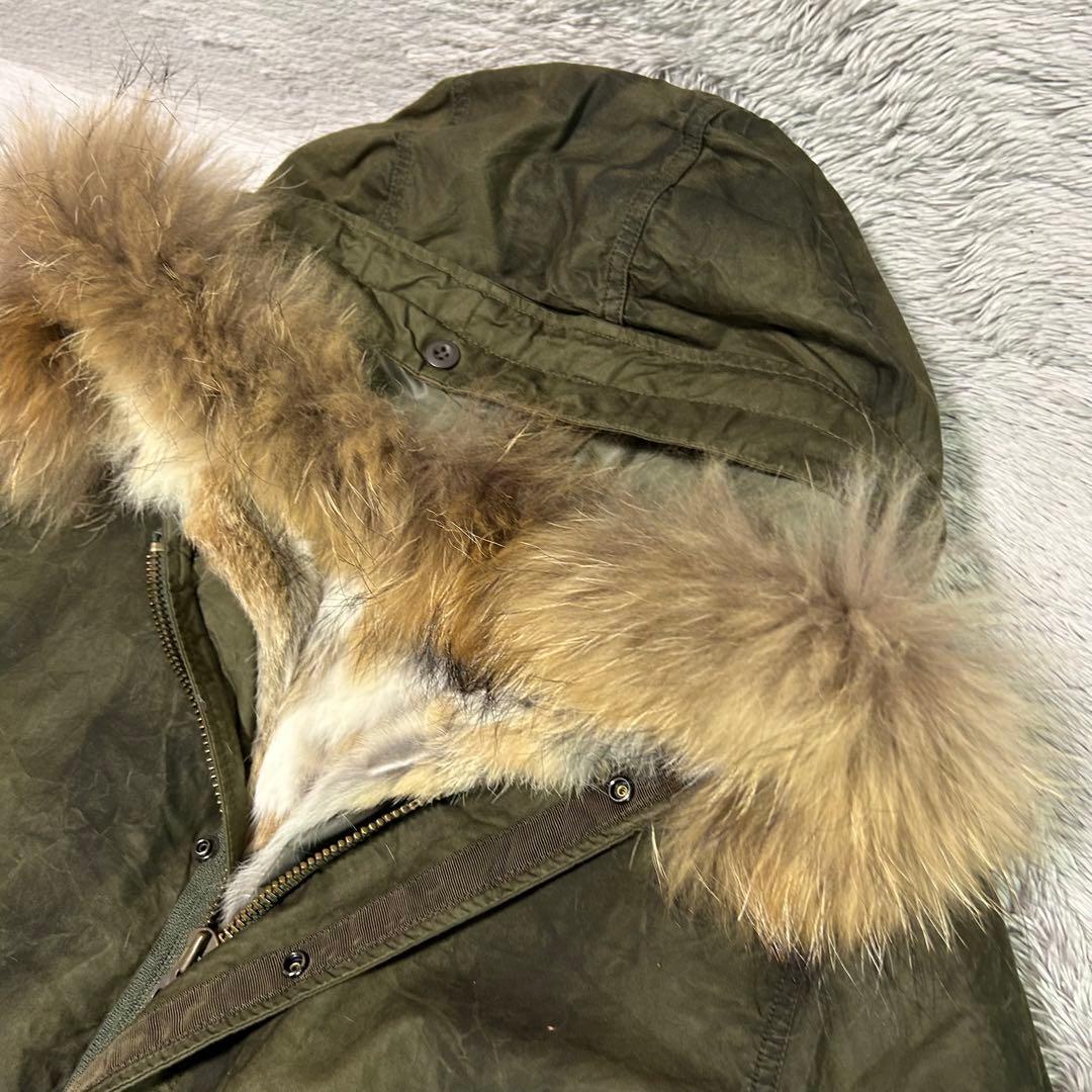 SAGE DE CRET サージュデクレ　モッズコート　ファー付き　着脱可能　M