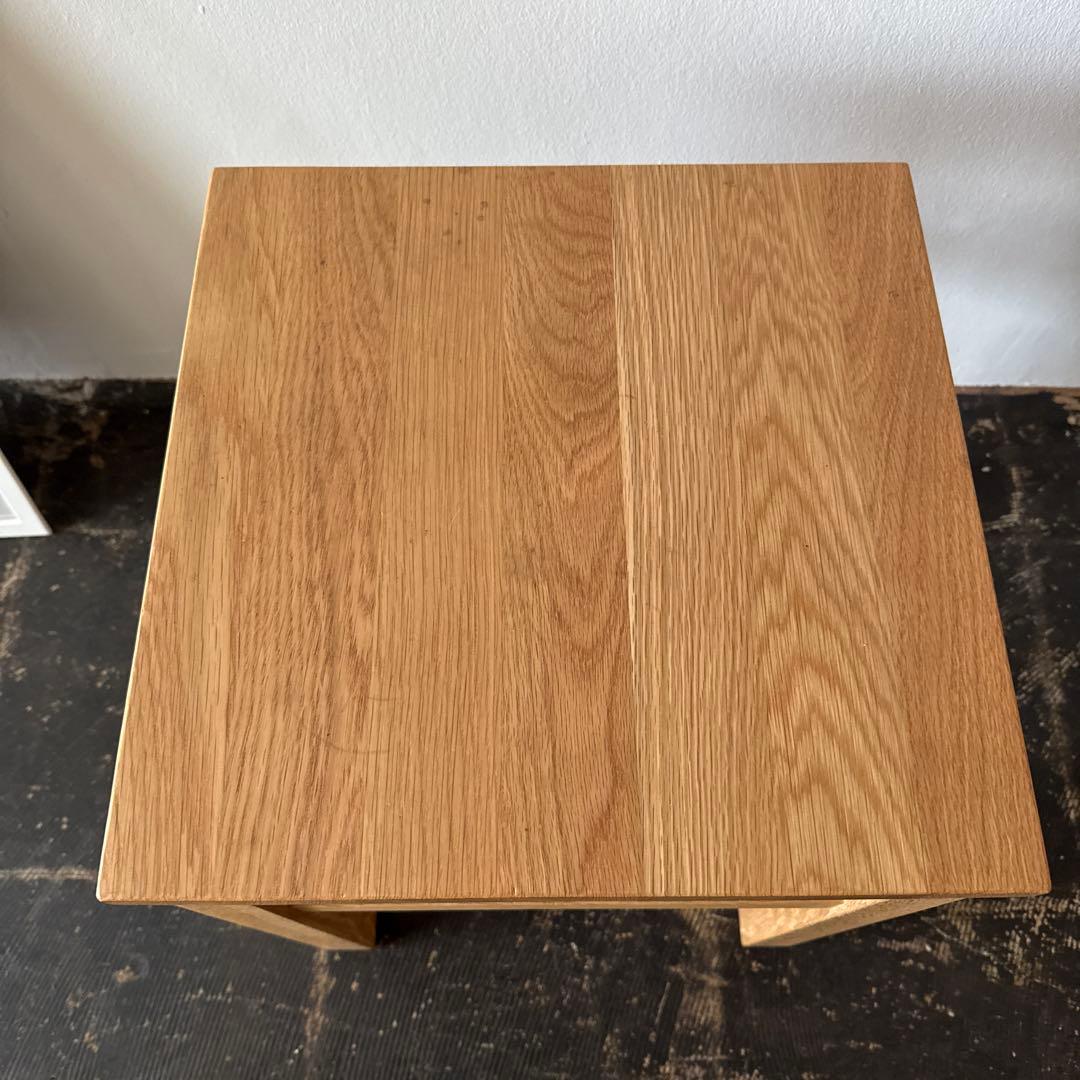 無印　サイドテーブル　ベンチ　ナチュラルウッド サイドテーブル