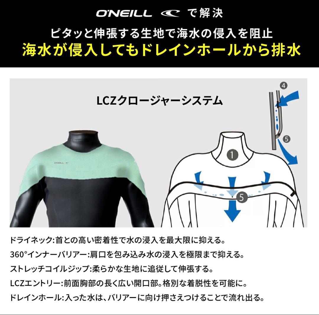 オニールセミドライLCZ LTD 5x 3mm アッシュブラック/MLBサイズ