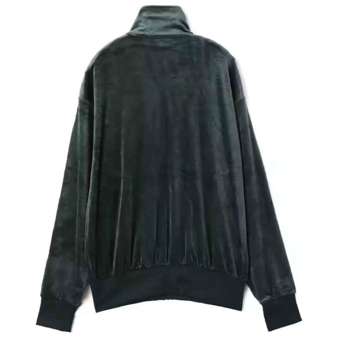 新品L⭐️adidas ファイヤーバード ベロア トラックトップ グリーン