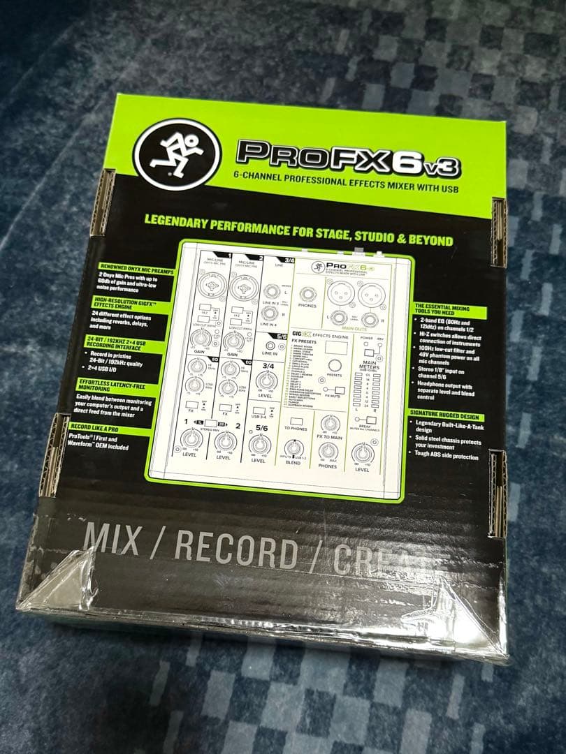 Mackie ProFX6v3 オーディオミキサー