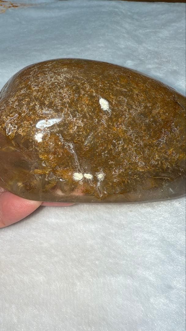 彫刻原石龍神様 宝珠 陰陽太極図 雲文 ゴールデンヒーラー リモナイト 虹 置物