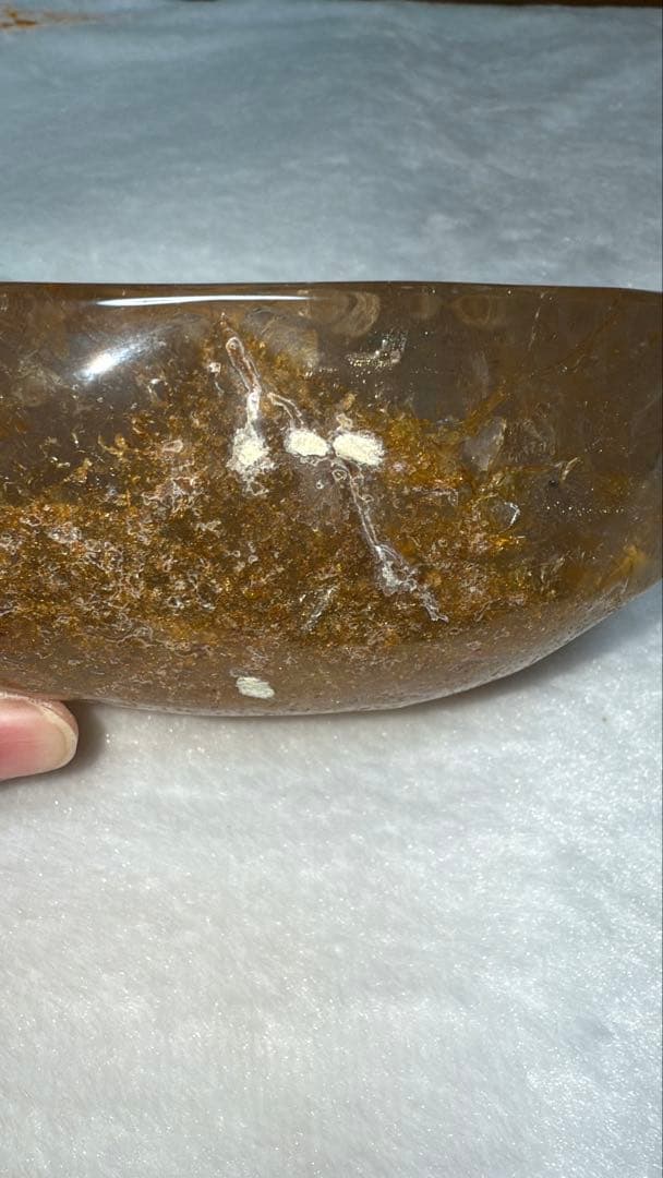 彫刻原石龍神様 宝珠 陰陽太極図 雲文 ゴールデンヒーラー リモナイト 虹 置物