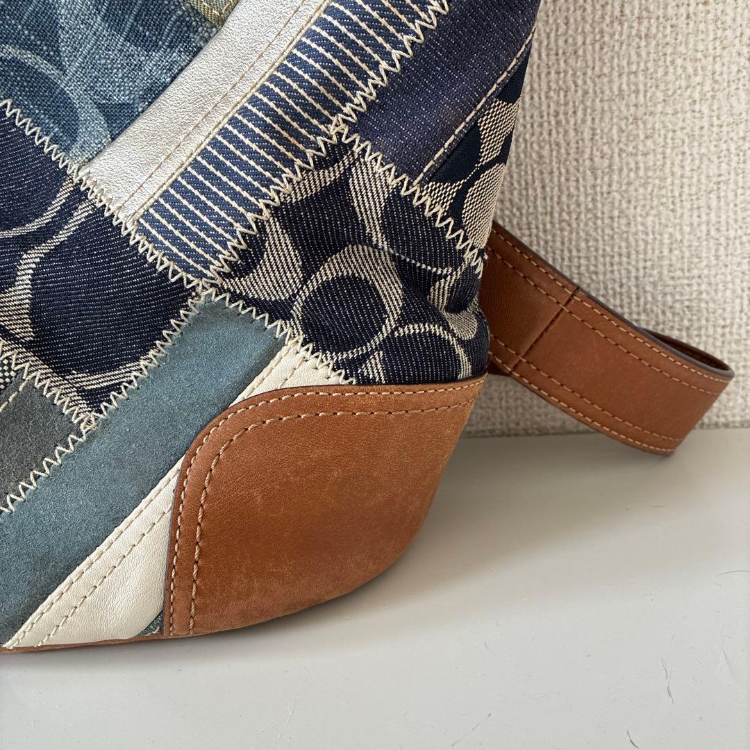 【希少】COACH パッチワークデザイン ショルダーバッグ