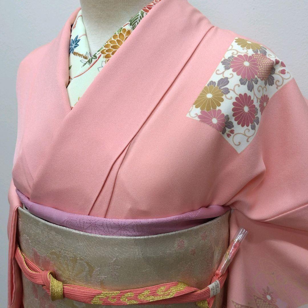 981　半額セール　正絹　大丸誂え　ピンク系　吉祥文様　訪問着4点フルセット