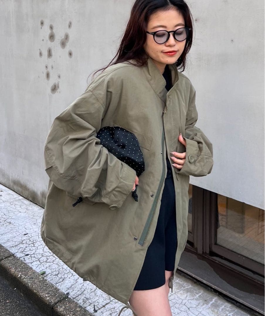 マルチウェイM-65スタンドネックビッグシルエットショートモッズコート