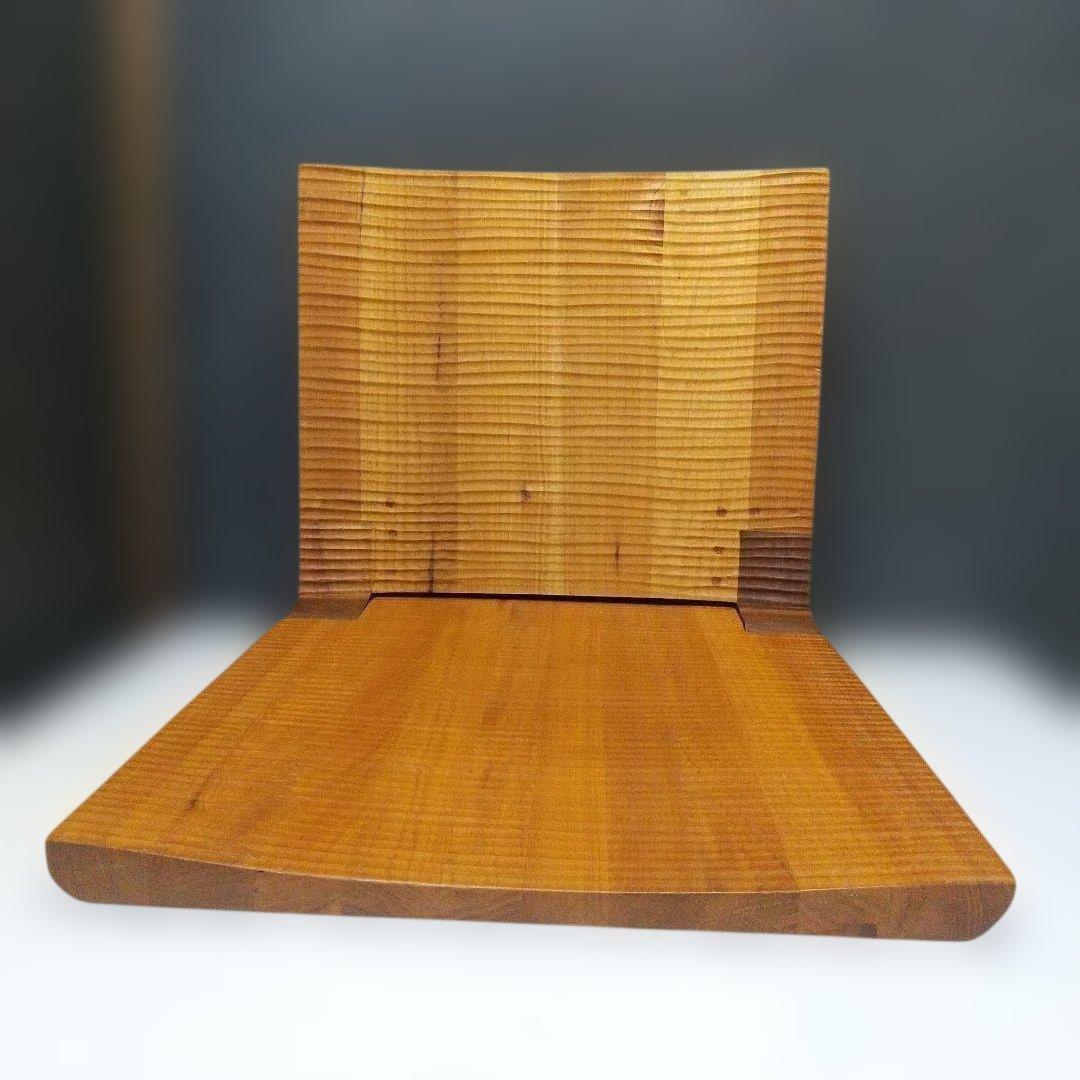 木製 折り畳み座椅子 民芸 家具 和モダン スタイリッシュ モダン 手彫り工芸