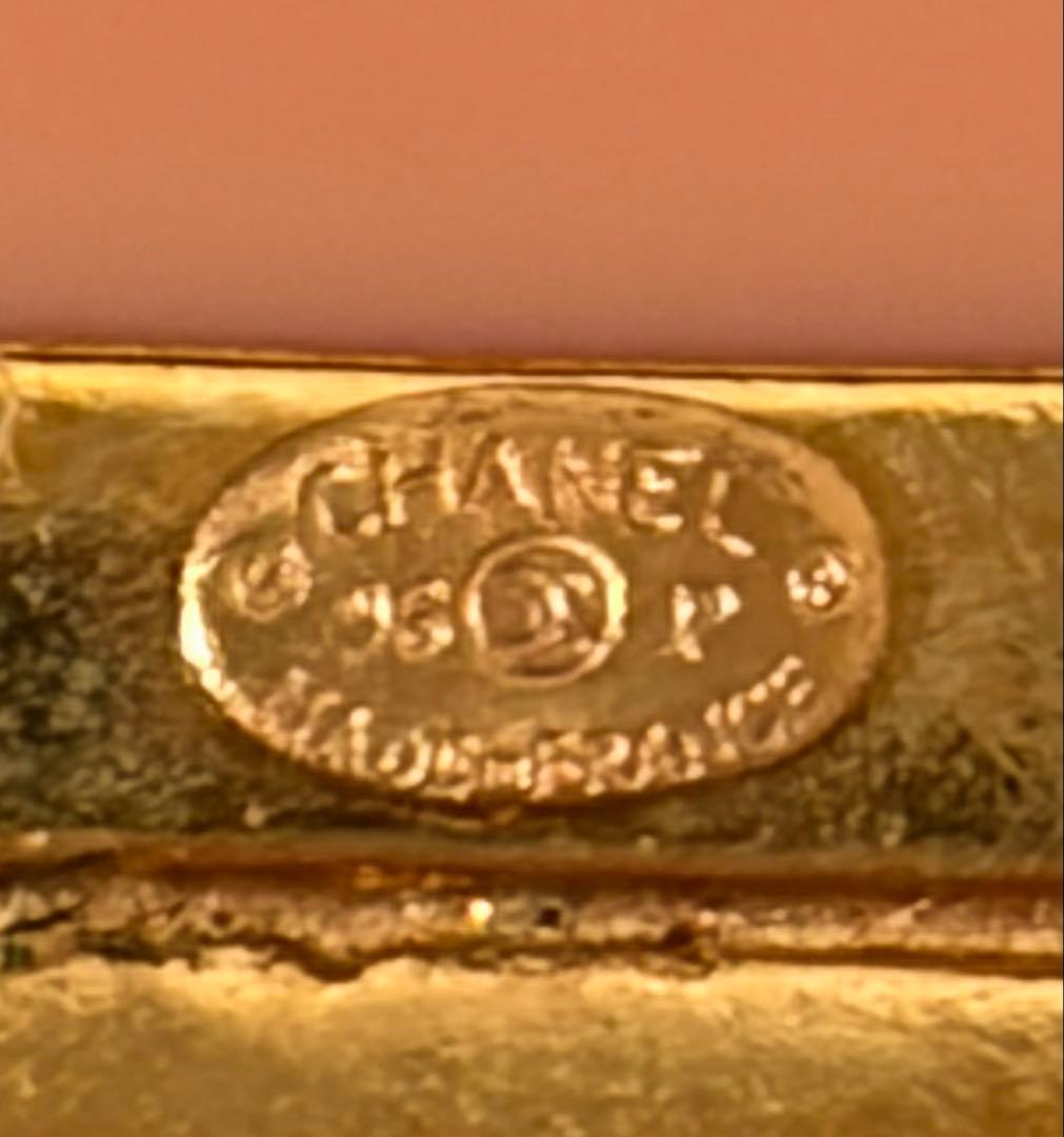 Chanel シャネル 96Pピンク クリア ゴールド ヴィンテージ ブローチ