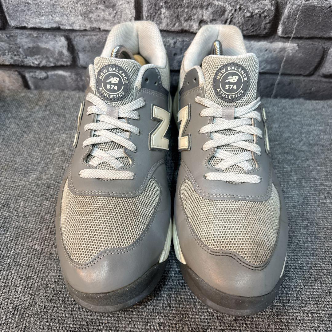 ニューバランス 574 メンズ ゴルフシューズ グレー 26.5