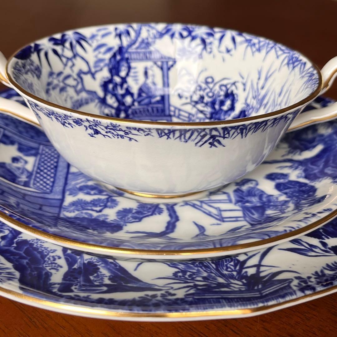 【希少品】英国アンティーク　ロイヤルクラウンダービー★ミカド★トリオ