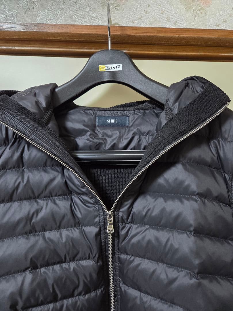 未使用　SHIPS ニットドッキングダウンブルゾン