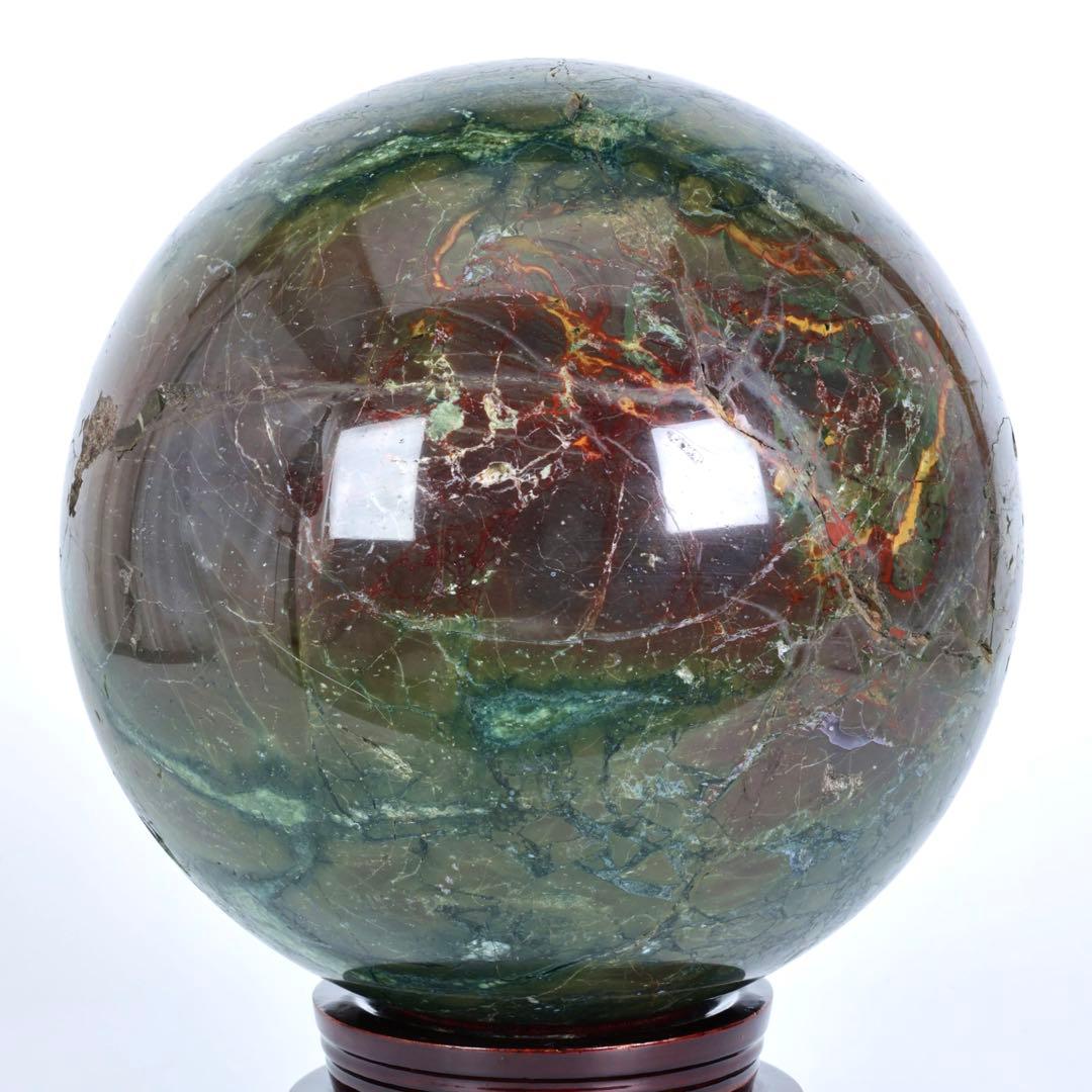 特大22.7kg 五色石 碧玉　玉 鑑賞石 飾石 天然石 美石 原石 大玉 台座