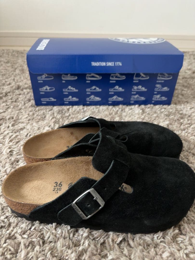 Birkenstock ブラック クロッグサンダル 36